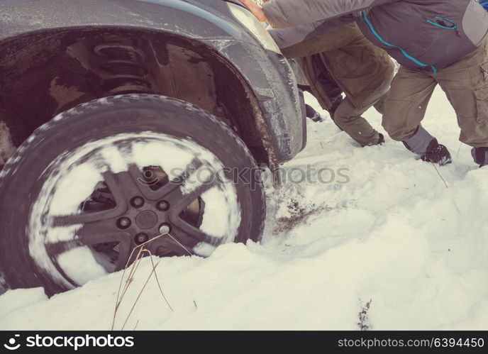 car got stuck