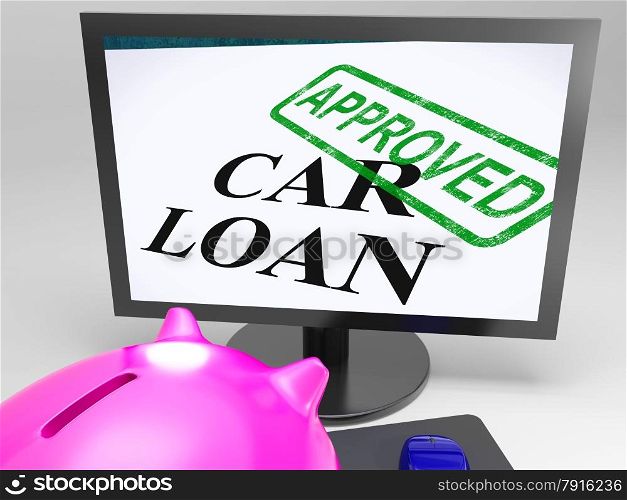 Car Loan Approved Showing Vehicle Credit Confirmed