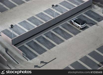 Car park in Ireland, Cork, elevated view