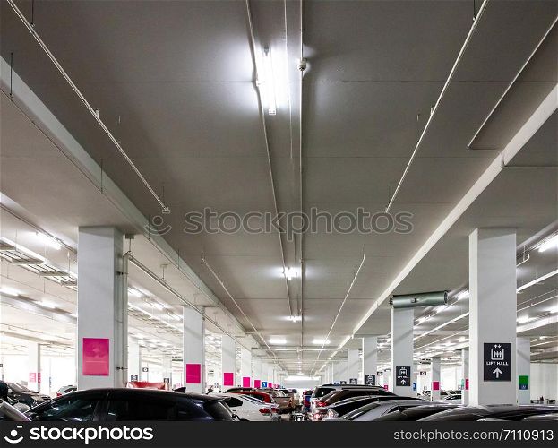 Car parking in shopping center