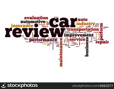 Car review word cloud