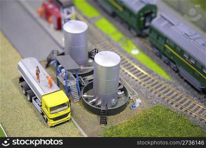 Car, tank, railway, miniature