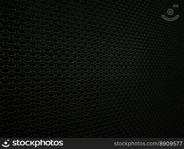 Car ventilation grille background or texture. Wavy Pattern, Metallic black Aluminium Material and Reflections. 3d rendering, 3d illustration
