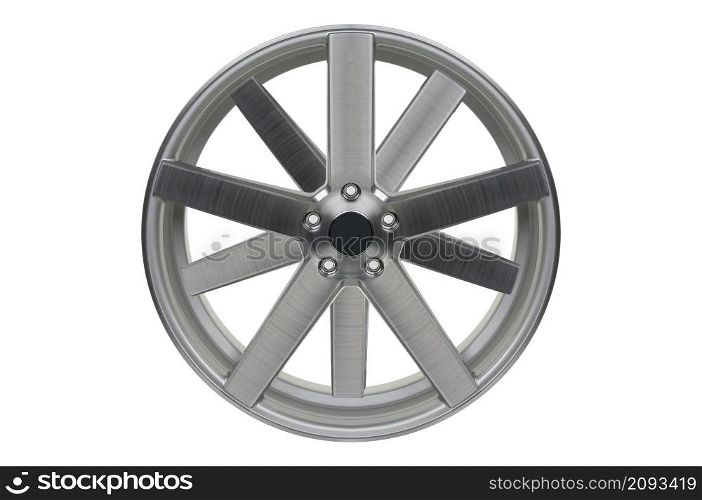 Car wheel, Car alloy rim on white background