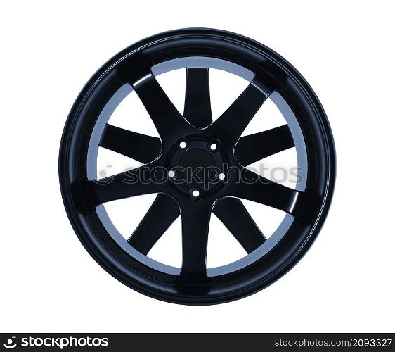 Car wheel isolated on white
