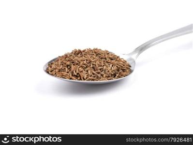 Caraway seeds on spoon