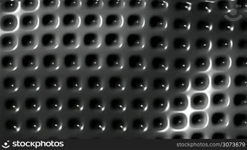 Carbon, metal plate with holes seamless loop motion background