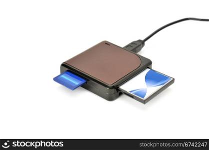card-reader isolated on a white