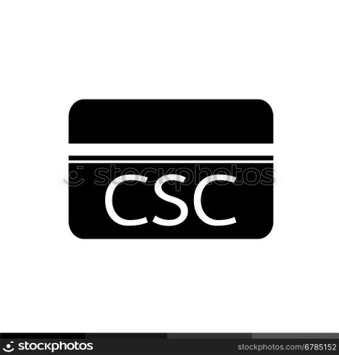 Card Security Code CSC icon illustration design