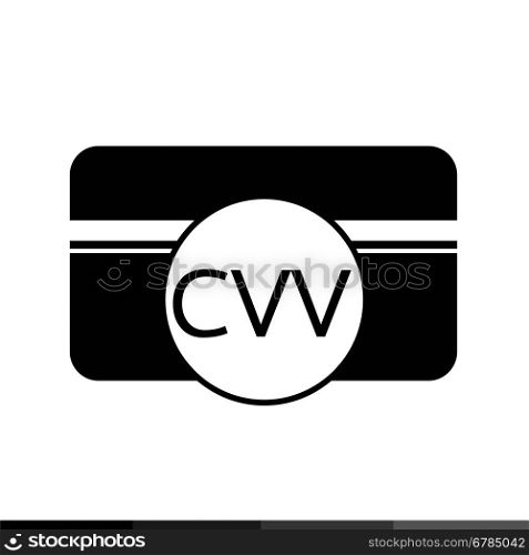 Card Verification Value CVV icon illustration design