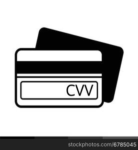 Card Verification Value CVV icon illustration design