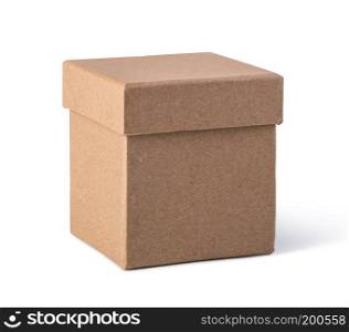 cardboard box isolated on a white background. cardboard box