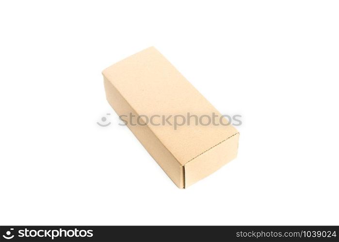Cardboard Box isolated on Over White background
