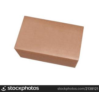 Cardboard box isolated on white background. Cardboard box isolated