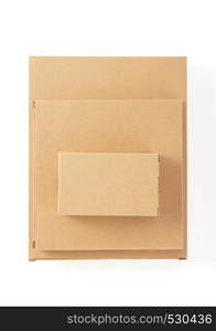 cardboard box isolated on white background texture