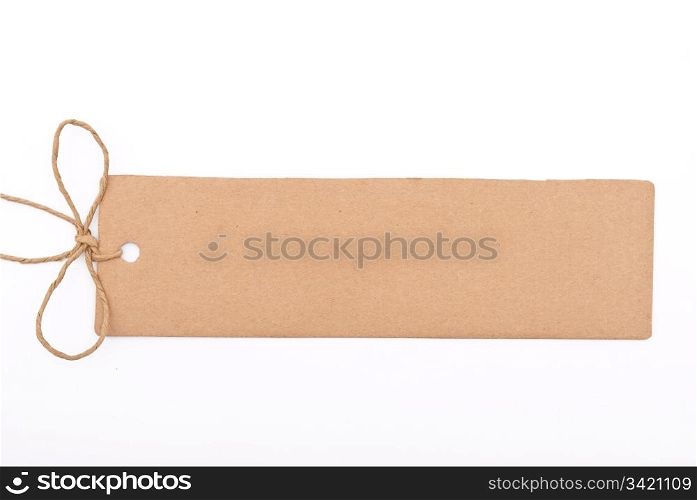 Cardboard tag
