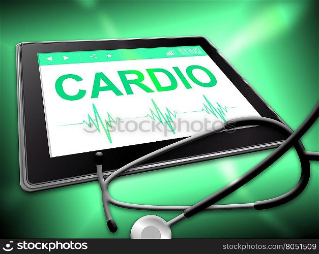 Cardio Tablet Indicating Ecg Computing And Tablets