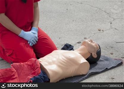 Cardiopulmonary resuscitation (CPR) training detail