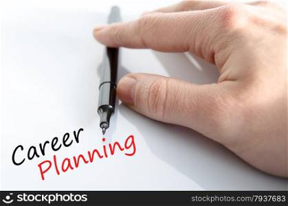 Career Planning Concept Isolated Over White Background