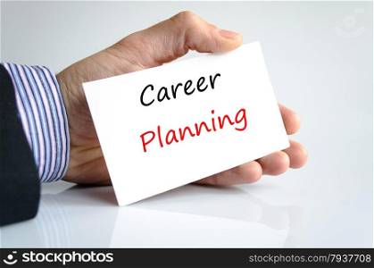 Career Planning Concept Isolated Over White Background