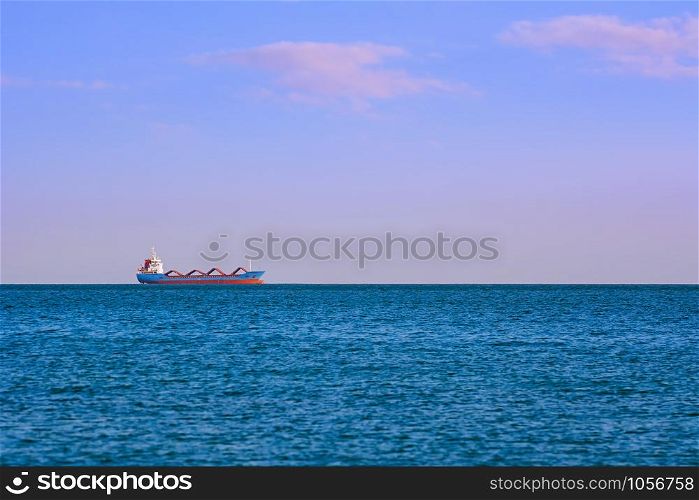 Cargo Ship in the Black Sea. Cargo Ship in the Sea