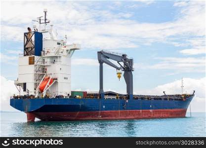 Cargo ship in the Trade Port