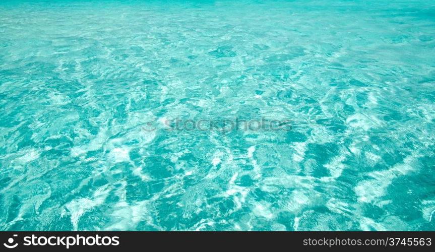 Caribbean clear beach and tropical sea