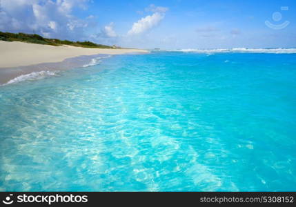 Caribbean turquoise beach clean waters and white sand