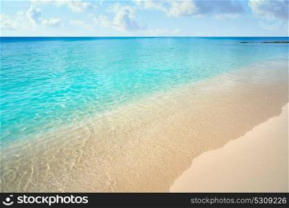 Caribbean turquoise beach clean waters and white sand