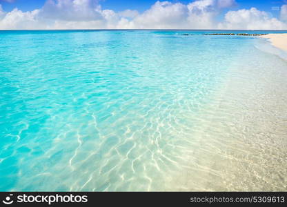 Caribbean turquoise beach clean waters and white sand