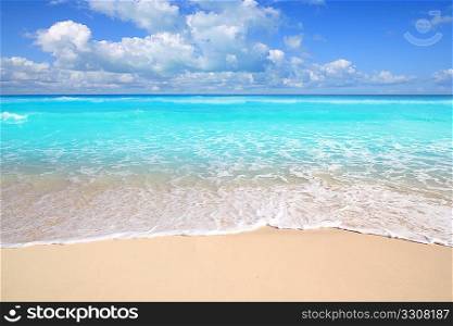 Caribbean turquoise beach perfect sea sunny day Mayan Riviera