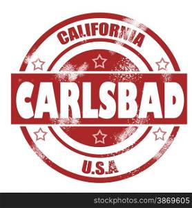 Carlsbad Stamp image with hi-res rendered artwork that could be used for any graphic design.. Carlsbad Stamp