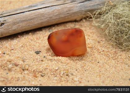Carnelian on beach