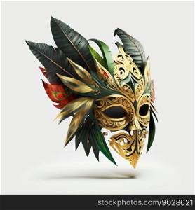 Carnival colorful mask. Generative AI. High quality illustration. Carnival colorful mask. Generative AI