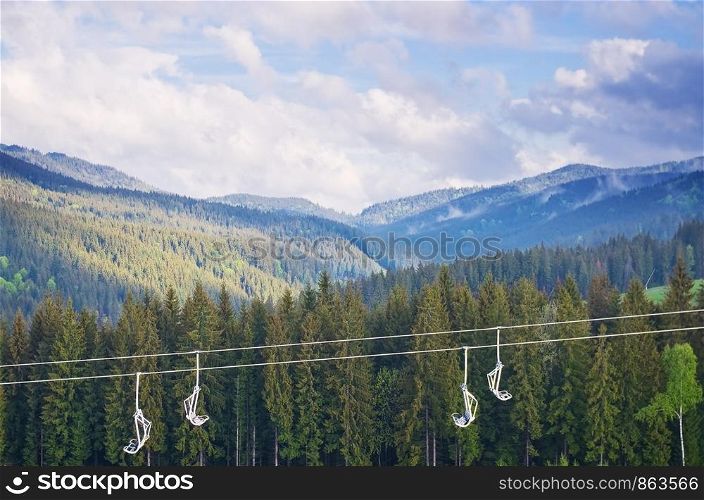 Carpathian Mountains on a summer day