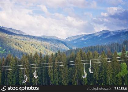 Carpathian Mountains on a summer day