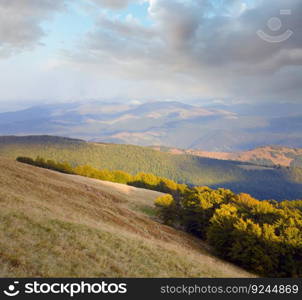Carpathian Mountains (Ukraine) autumn landscape