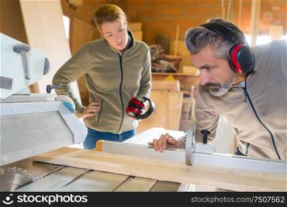 carpenter cutting wood cutting wood