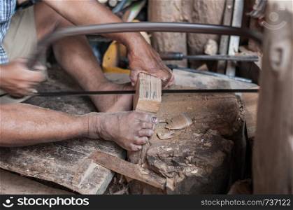 carpenter man made of wood job