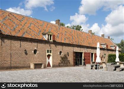 Carriage house belonging to Castle Ammersoyen in Ammerzoden in the Netherlands.