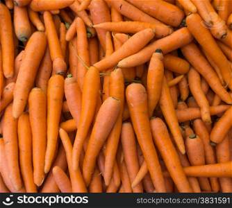 carrot background. Raw fresh carrots close up.