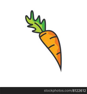 carrot  icon vector illustration design template