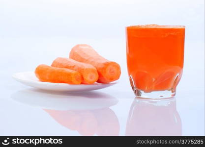 Carrot Juice in Glass