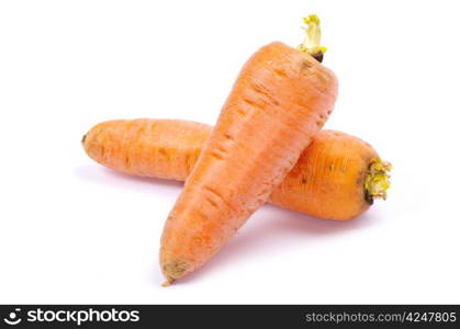 carrots isolated on a white