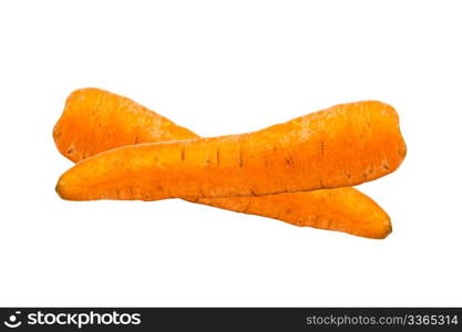 Carrots isolated on white background