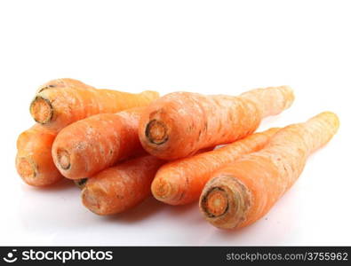 Carrots isolated on white background