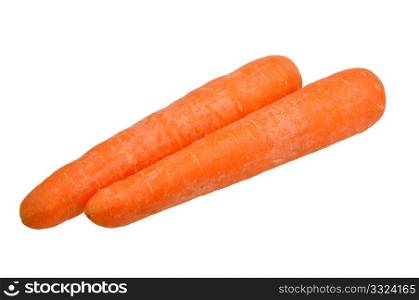 carrots on a white