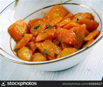 Carrots Vichy - Stewed carrots with cream and parsley