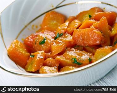 Carrots Vichy - Stewed carrots with cream and parsley
