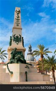 Cartagena Murcia Cavite heroes park memorial in Spain